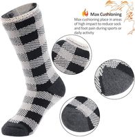 Chaussettes en laine unisexes, chaussettes thermiques chaudes d'hiver, épaisses, isolées, technologie Jacquard, amorti maximal, bas de chaussette renforcé, sports de plein air