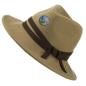 Оптовая продажа, новая дизайнерская шерстяная фетровая шляпа с широкими полями, ковбойская шляпа из Западной шерсти