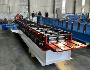 Mesin Pembuat Panel Pintu Gulung Otomatis Bentuk Ganda Kustom dengan Teknologi Cold Roll <span class=keywords><strong>Forming</strong></span> - Product Image 4