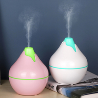 Nouveauté : humidificateur d'air ultrasonique en forme de champignon, lumières LED changeantes de couleur, capacité de 350 ml, utilisation domestique et extérieure