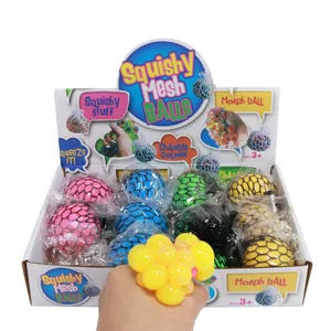 Balles de jouet <span class=keywords><strong>anti</strong></span>-<span class=keywords><strong>Stress</strong></span> Offre Spéciale Squeeze <span class=keywords><strong>Balle</strong></span> de ventilation Changement de couleur Farine Décompression <span class=keywords><strong>Fruit</strong></span> Boule de raisin - Product Image 1