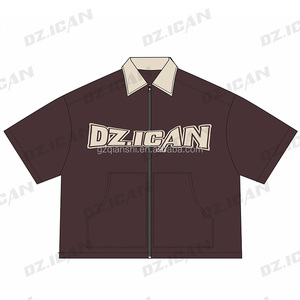 Designer Screen Print Hip Hop <b>t</b> <b>Shirt</b> and Shorts Set Boxy Heavyweight <b>T</b>-<b>shirt</b> Oversized Custom Zip up Graphic Embroidered <b>Shirts</b> - Product Image 2