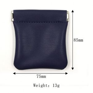 Portable Pu Leather <b>Mini</b> Wallet for Coins Colorful Coin Purse Customizable Spring Frame Change <b>Pouch</b> - Product Image 5