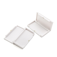 Boîte d'emballage de cils rectangle blanc en plastique avec boucle magnétique