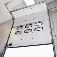 Porte sectionnelle industrielle électrique moderne en acier, à levage par-dessus, pour entrepôt, fabriquée par un fabricant avec plus de 20 ans d'expérience