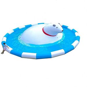 Piscine gonflable pour enfants, ours polaire, bonhomme de neige et panda, jeux aquatiques, parc aquatique, nuage rebondissant - Fabricant direct - Product Image 1
