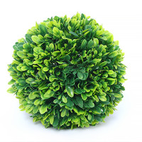 2 PCS 15.7 inch 4 Layers Artificial Plant Topiary Ball Faux Buis Boules Décoratives pour Jardin, Balcon, Jardin et Mariage