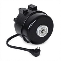 Moteur de ventilateur d'évaporateur noir à fixation ronde 9W 115V 60Hz 1700RPM, moteur de condenseur