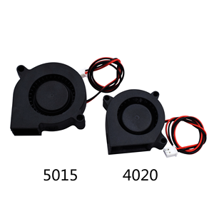 5015/4010/4020 12V24V ventilador Turbo de refrigeración sin escobillas piezas de <span class=keywords><strong>impresora</strong></span> <span class=keywords><strong>3D</strong></span> 2 pines para extrusora DC ventilador enfriador parte ventiladores de plástico negro - Product Image 2