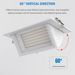 Đèn <span class=keywords><strong>Led</strong></span> Âm Trần Thạch Cao Có Thể Điều Chỉnh Độ Sáng Tùy Chỉnh Đèn <span class=keywords><strong>Led</strong></span> Âm Trần Âm Trần Hình Vuông Đôi Đèn Thương Mại Dự Án Ip44 - Product Image 4