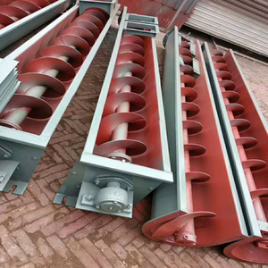 สายพานลำเลียงแบบเกลียวตัวยู เหล็กกล้าคาร์บอน 5.5 กิโลวัตต์ ปรับความเร็วได้ แบบเอียง สำหรับโรงงานผลิต - Product Image 1