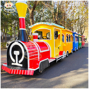 Manèges de parc d'attractions en plein air Train touristique Manèges de train de parc d'attractions Train électrique sans rail à vendre - Product Image 6
