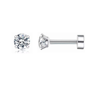 Cubic Zirconia <b>Stud</b> Earrings Water Drop U-shaped Geometric Shape Claw Setting 5 Pairs <b>for</b> Women <b>Men</b> Gift Jewelry - Product Image 5
