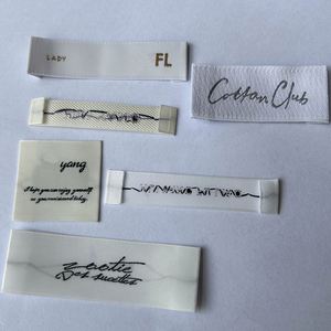 Étiquettes tissées personnalisées pour vêtements, étiquettes de manche, étiquettes nominatives pour vêtements – Direct Usine Hem Label Tag - Product Image 3