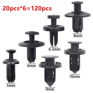 Auto Plastic Rivets 5mm 6mm 8mm 9mm 10mm Mixed Bumper <b>Clips</b> Fasteners For <b>Car</b> Body Panel Fixing - Product Image 5