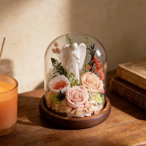 Rosa Eterna Sotto Cupola, Fiore Preservato, <span class=keywords><strong>Regalo</strong></span> Romantico per Moglie, <span class=keywords><strong>Fidanzata</strong></span>, <span class=keywords><strong>Anniversario</strong></span>, Compleanno - Product Image 2