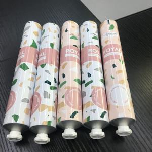 <span class=keywords><strong>Tube</strong></span> de lotion dentifrice crème mains <span class=keywords><strong>en</strong></span> aluminium métallique pliable personnalisé écologique pour emballage cosmétique - Product Image 4