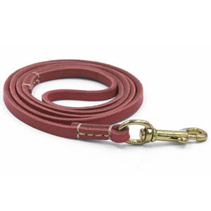 Correa de perro de cuero fino de lujo de 1/3 pulgadas de ancho para perros pequeños - Product Image 1