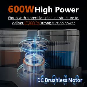 Limpiador de alfombras de mano ligero, aspirador en seco y húmedo, limpiador de manchas de sofá cama, vertical eléctrico para uso doméstico en el coche - Product Image 4