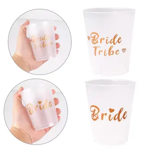 Bride Tribe Cups Bride Bridal Shower Wedding Engagement Party To Be Hen Night Bachelorette Party Decor Bridal Shower