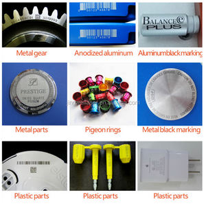 20W 휴대용 핸드헬드 이동식 미니 파이버 레이저 마킹기, 금속 명판 몰드 코딩기 파이버 각인기 - Product Image 6