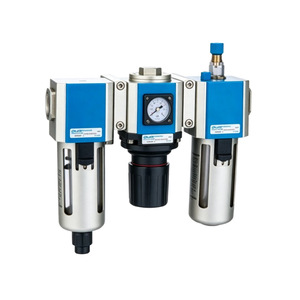 Unité de réduction de pression pneumatique Hgc à triple filtre avec régulateur de brume d'huile et séparateur d'eau, interface 14 pouces - Product Image 1