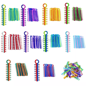 Ligature élastique orthodontique dentaire anneaux élastiques pour accolades dentaires anneau de ligature double couleur élastomère - Product Image 6