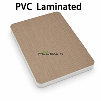 Planche en PVC laminé sur mesure, texture bois, imperméable, feuille plastique décorative pour mur intérieur