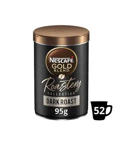 Nescafe Золотая смесь обжарки Коллекция Темный жареный растворимый кофе 95 г