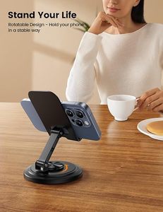 Cell Phone <b>Stand</b> for Desk Sturdy Phone Holder Foldable Adjustable <b>Desktop</b> Phone <b>Stand</b> Office Gaming Desk - Product Image 3