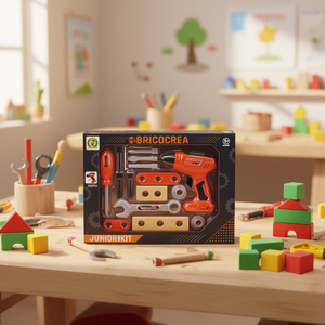 Bricocrea Junior Kit <b>Tool</b> <b>Set</b> 32x24x5 Cm For Kids Age 3+ - Product Image 3