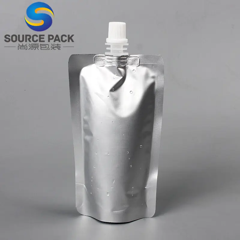 gasoline packaging bag no leak stand up aluminum foil spout pouch for liquid