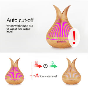 Diffuseur d'arômes et humidificateur JCSY 500 ml à effet bois avec télécommande pour usage domestique et commercial - Product Image 3