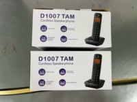 Téléphone sans fil numérique DECT 1.8G/1.9G D1007TAM avec répondeur, combiné unique et identification de l'appelant DECT TAM