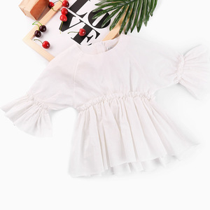 Nueva Moda: Blusas con Mangas con Volantes de Diseño Occidental para Niñas en el Mercado Chino - Product Image 4