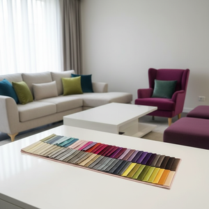 Tissu en velours hollandais tricoté 100% polyester, <span class=keywords><strong>pas</strong></span> <span class=keywords><strong>cher</strong></span>, pour la sellerie, vente en gros, canapé, décoration intérieure - Product Image 1