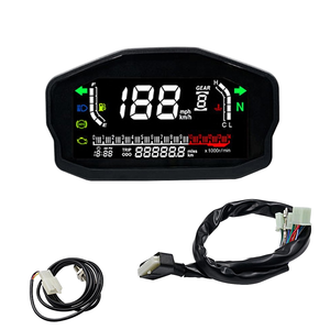 Tablero Digital LCD Universal para Motocicleta, Velocímetro, Odómetro, Indicador de Combustible, Piezas de Modificación ABS - Product Image 1