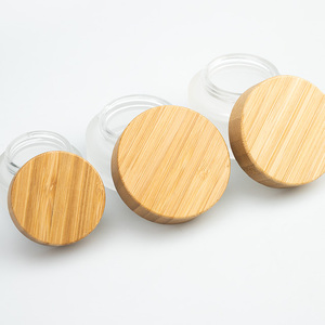ภาชนะบรรจุเครื่องสำอางเปล่า30g 50g 100G ฝาปิดทำจากไม้ไผ่กระปุกครีมบำรุงผิวทำจากแก้วมีฝาปิด - Product Image 3