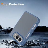 Étui de téléphone pliable anti-rayures en TPU+PC au toucher doux pour iPhone Duo 18 Fold, coque de protection mate anti-traces de doigts