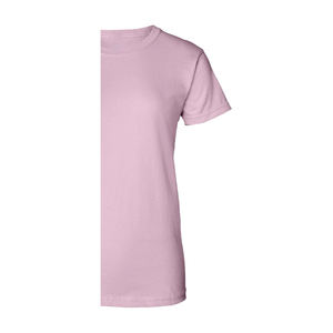T-shirt personnalisé pour femme, col rond, manches courtes, uni, respirant, écologique, en coton biologique, tissu en molleton gaufré - Product Image 5