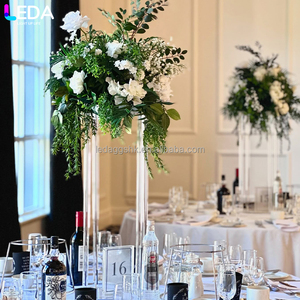Support à fleurs en acrylique transparent de luxe LEDA, haute qualité, vente chaude, décoration de mariage - Product Image 4