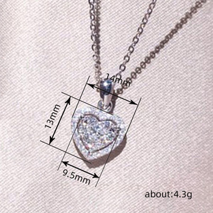 Collana con Ciondolo a Cuore in Metallo per Donne, Catena Minimalista Estiva per Clavicola, Gioielli alla Moda - Product Image 4