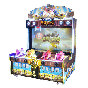 Machine d'arcade d'assaut de monstres marins pirates pour 4 joueurs, jeu de tir à monnayeur pour enfants, console de jeu de tir d'arcade - Product Image 4