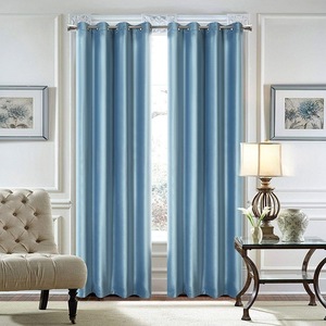 XinLan Vollständig Verdunkelnde Vorhänge aus Polyester in Unifarben im Modernen Stil für Esszimmer und Zuhause - Anpassbar - Product Image 1