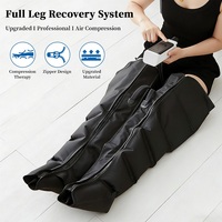 Bottes de massage des jambes à compression d'air réglables avec contrôle par minuterie pour la circulation et le soulagement de la douleur, massage complet des jambes