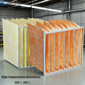 Quảng Châu shwfilter hiệu quả trung bình đa túi lọc không khí công nghiệp Bụi <span class=keywords><strong>Collector</strong></span> bộ lọc cho phòng sạch sử dụng - Product Image 1