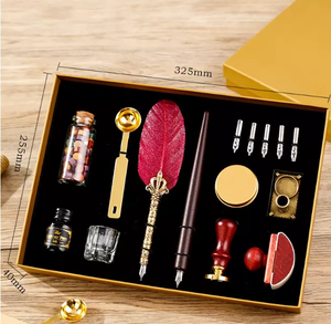 Vente en Gros Logo Personnalisable Stylo Plume Plume Coffret Cadeau saint valentin Cadeau pour Homme Cadeau d'Anniversaire Papeterie - Product Image 5