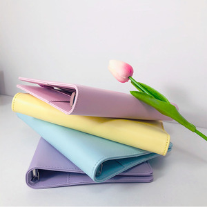 Custom A4 A5 A6 in pelle 6 anelli per photoshoot slot per schede di memoria con fotocopiatrice organizer per notebook con portafoglio - Product Image 3