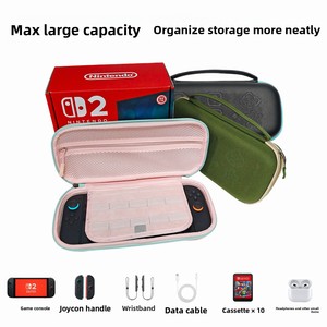Étui en velours cristal anti-rayures pour <span class=keywords><strong>Switch</strong></span> 2, <span class=keywords><strong>sac</strong></span> <span class=keywords><strong>de</strong></span> <span class=keywords><strong>transport</strong></span> rigide en EVA Oxford étanche, <span class=keywords><strong>sac</strong></span> <span class=keywords><strong>de</strong></span> rangement pour jeux USB-C couleur personnalisée - Product Image 2