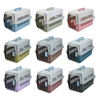 Cage de Transport pour Animaux de Compagnie (Chien, Chat) Grande, en Plastique, Portable, Homologuée par les Compagnies Aériennes, avec Roues, Livraison Rapide, à Vendre